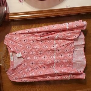 Pink n white blouse